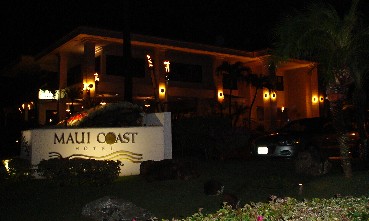 Hotel at night.